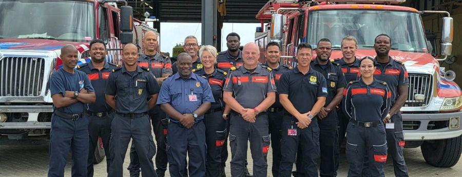 12 Firefighters from 6 Caribbean Islands Train as Duty Officers