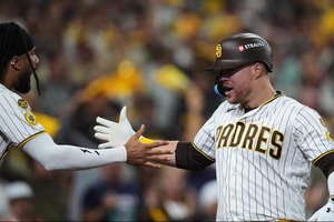 Bogaerts helps Padres win and advance in playoffs