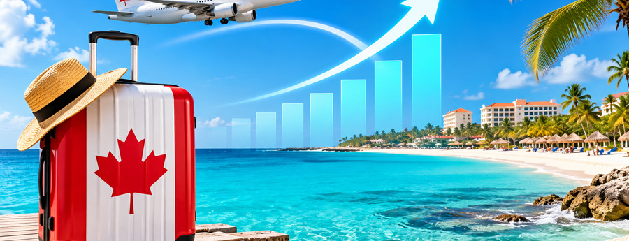 FlightHub: Aruba ta registra 118% aumento den reservacion for di Canada