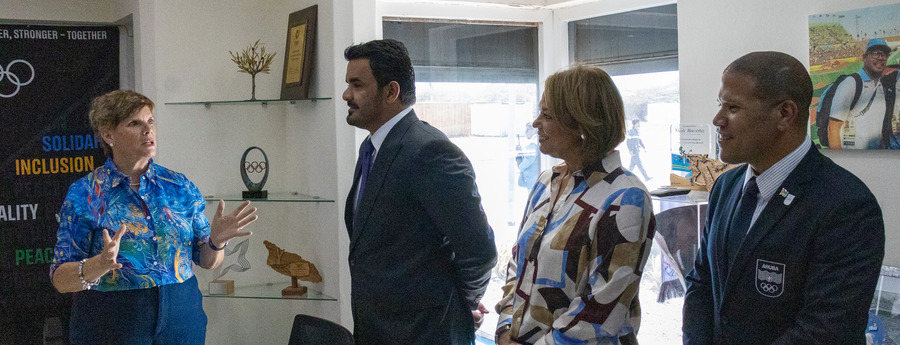 Aruba y Qatar ta explora cooperacion y intercambio deportivo