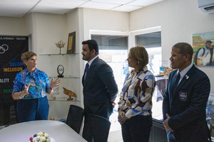 Aruba y Qatar ta explora cooperacion y intercambio deportivo